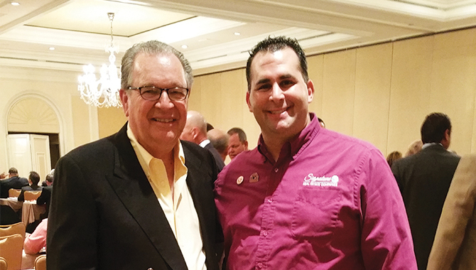 Mr. Mike Ferry of The Mike Ferry Organization with Signature’s Broker-President & Principal, Mr. Ben G. Schachter.